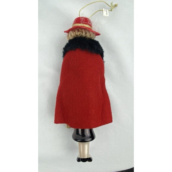 Bloomingdales Woman Fancy Shopper Big Brown Bag Glass Christmas Ornament 8" - Picture 7 of 9